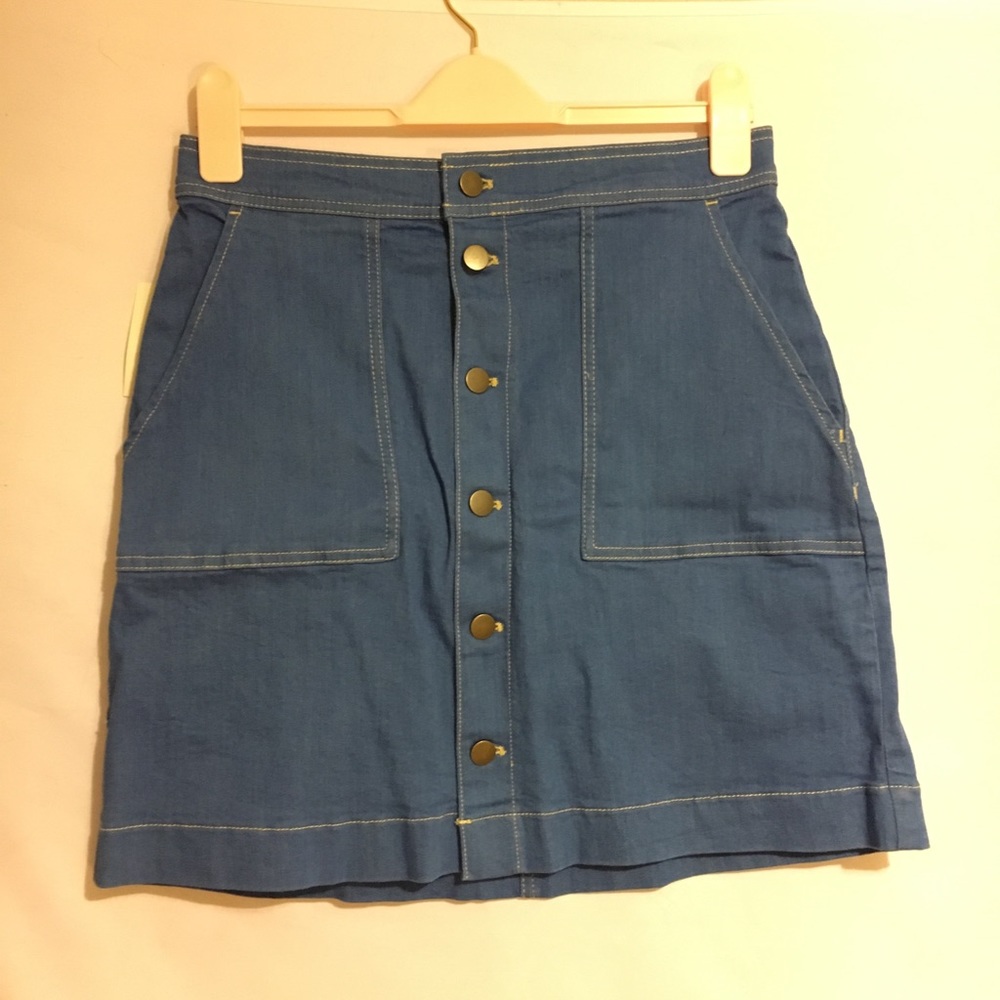 Stretch Denim Skirt